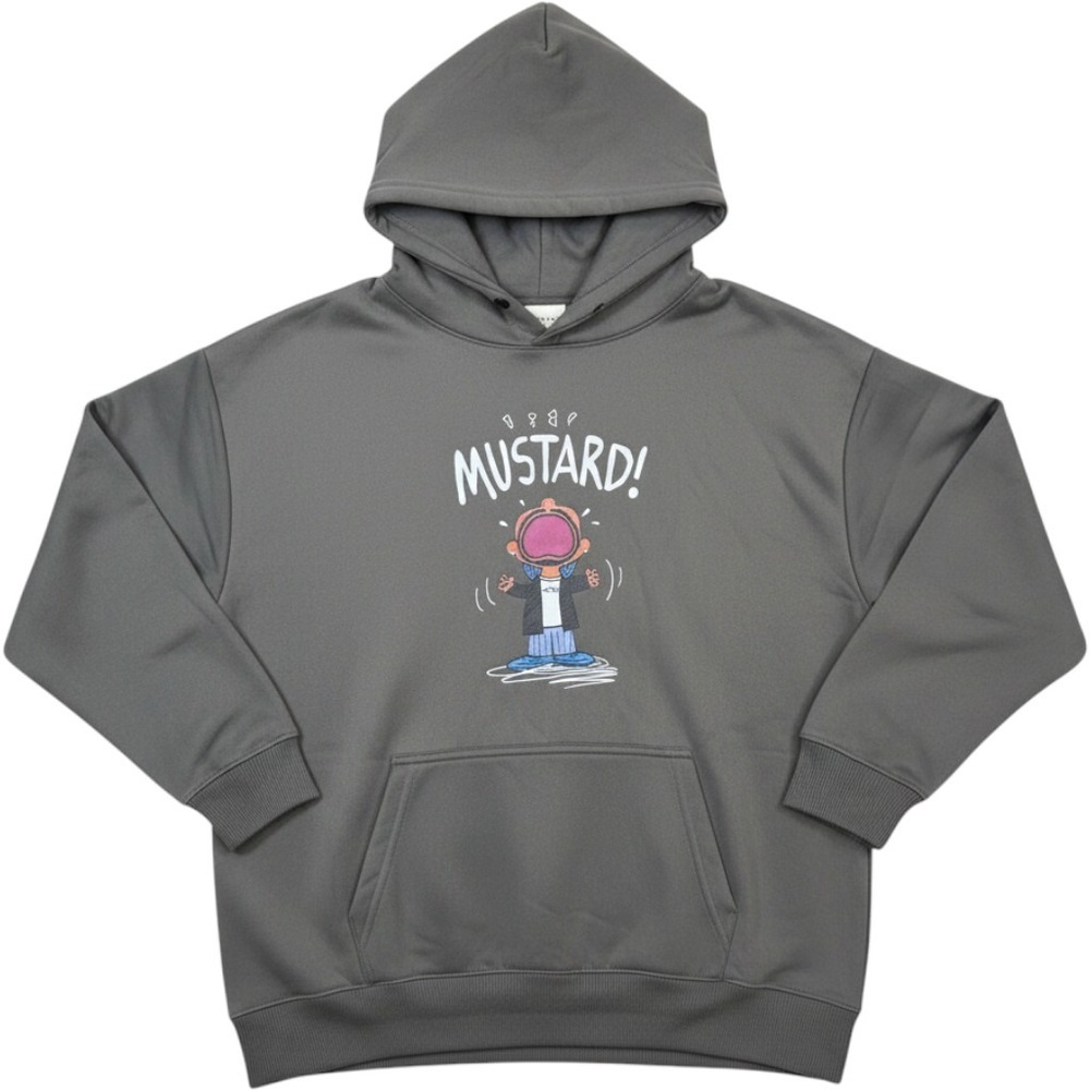 Kendrick Lamar Gen X Mustard Hoodie Mens 2XL Gray Pullover Sweatshirt Hip Hop